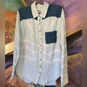 Free People Artisan De Luxe Button Down